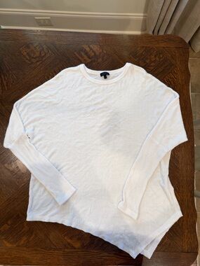 SEN Ribbed Knit Asymmetrical Sweater